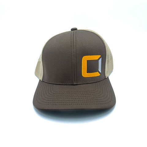 Snapback Brown/Tan Trucker Hat